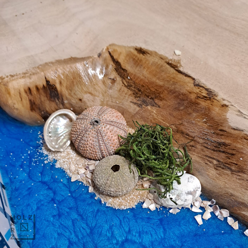 Muscheln, Sand und Steine vom Strand